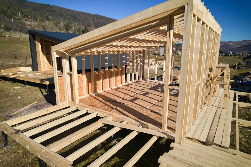 Vivienda Wood Frame en construcción