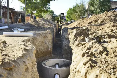 Instalación de redes sanitarias en obra civil