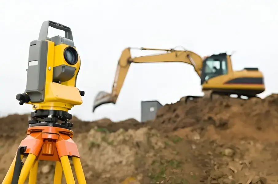 Excavación de terreno con maquinaria para proyecto industrial